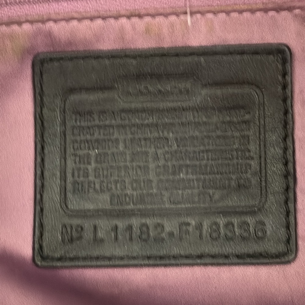 COACH Large Black Zippered Tote Bag‎ - Picture 10 of 13